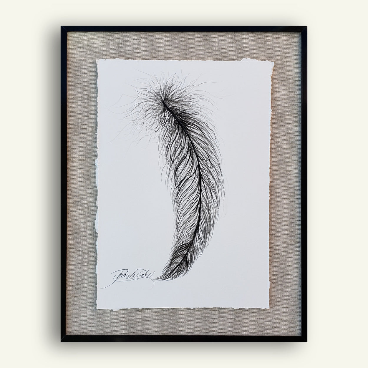 "Featherly" 14.5 x 18.5