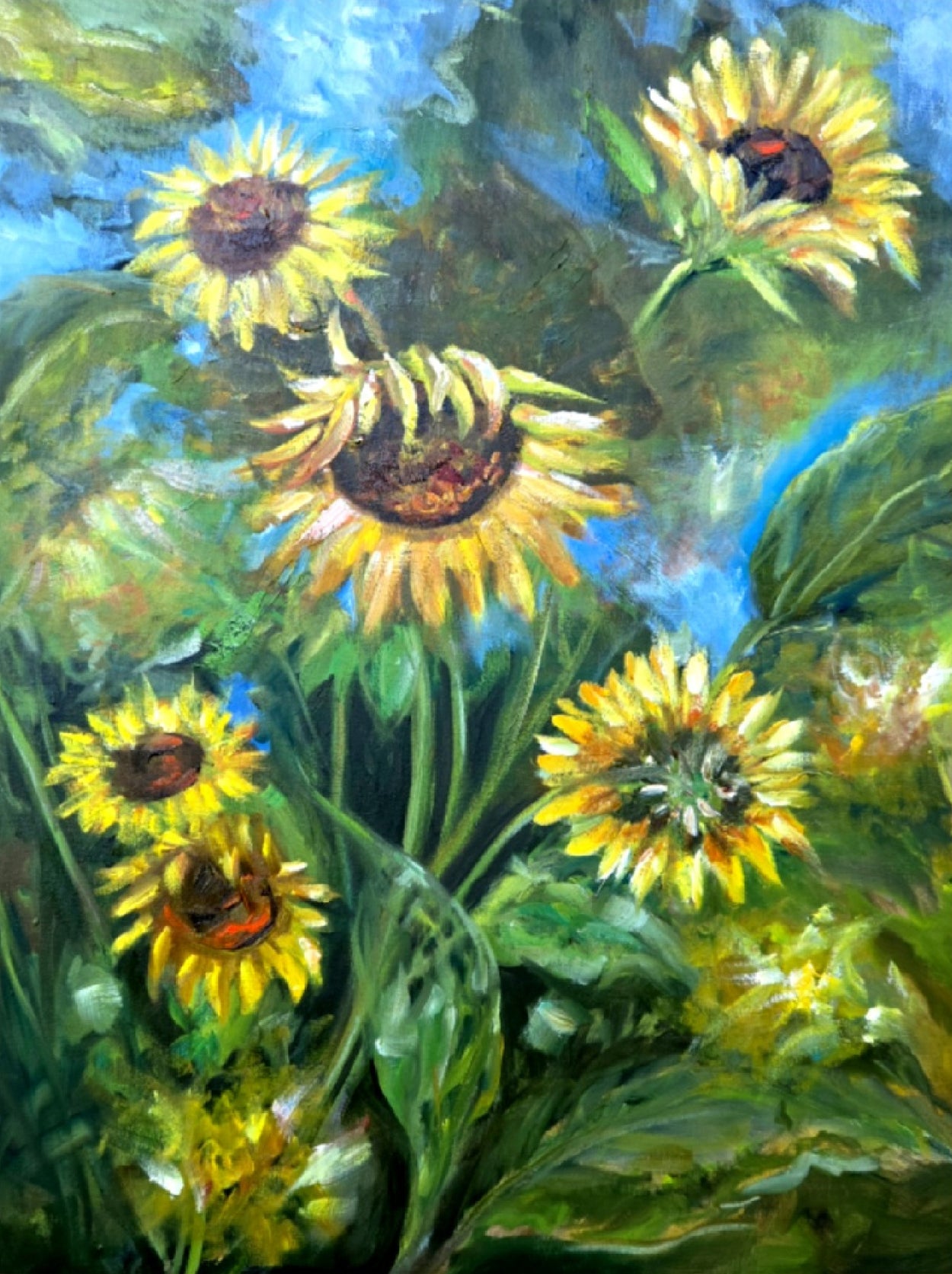 "Sunlit Conversations" ... 18x24