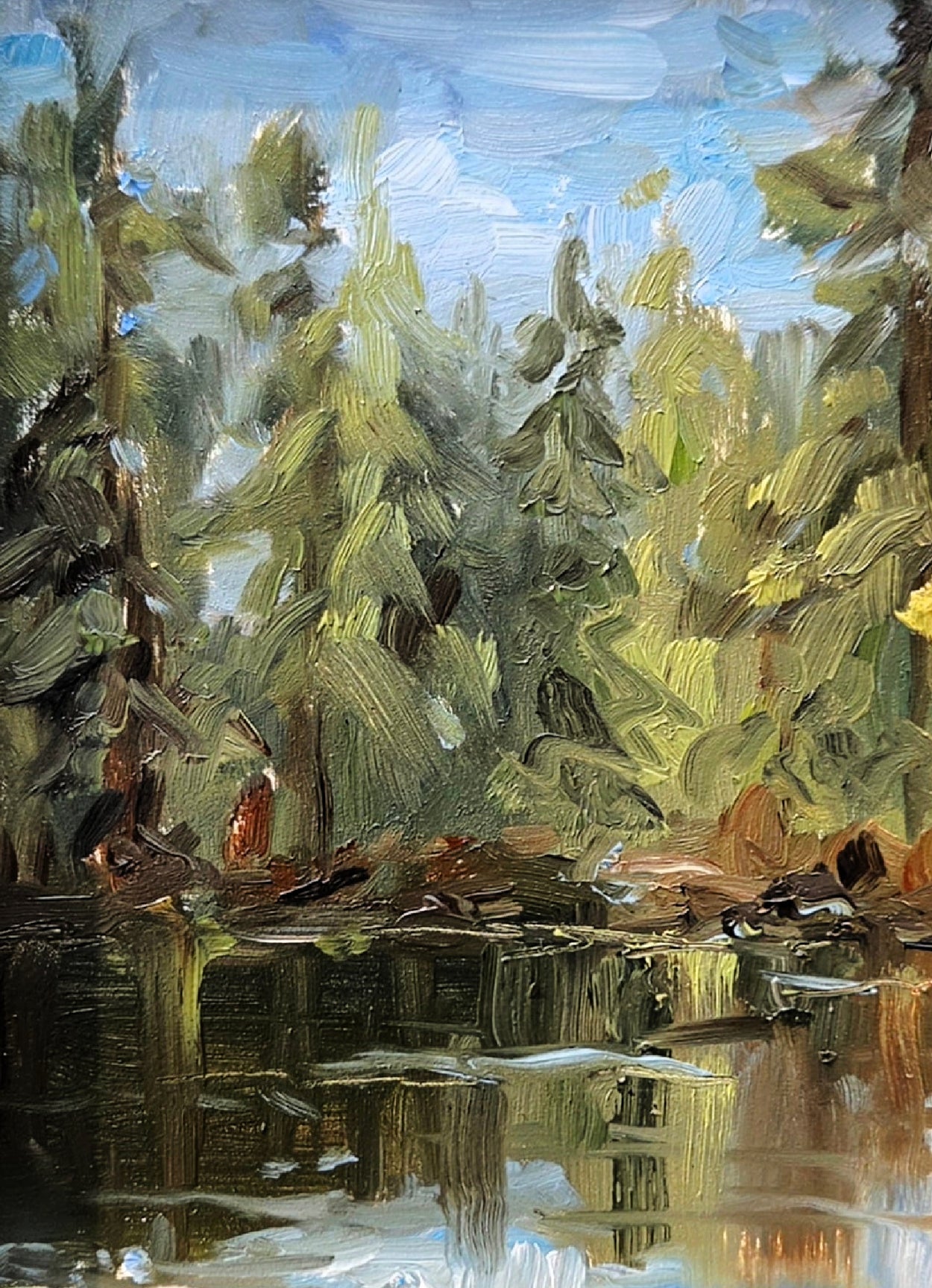 "Hidden Lake"...5x7